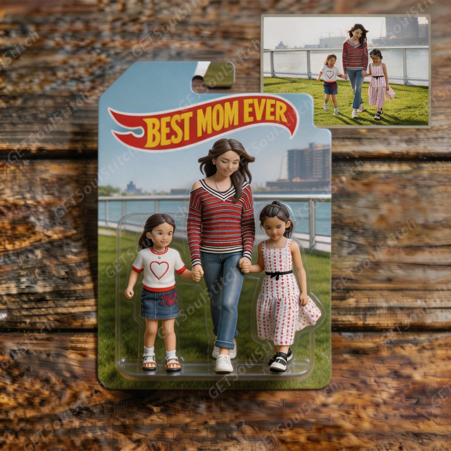 Custom 3D Printed "Mommy & Me" Doll Set, Personalized Family Photo Keepsake Gift