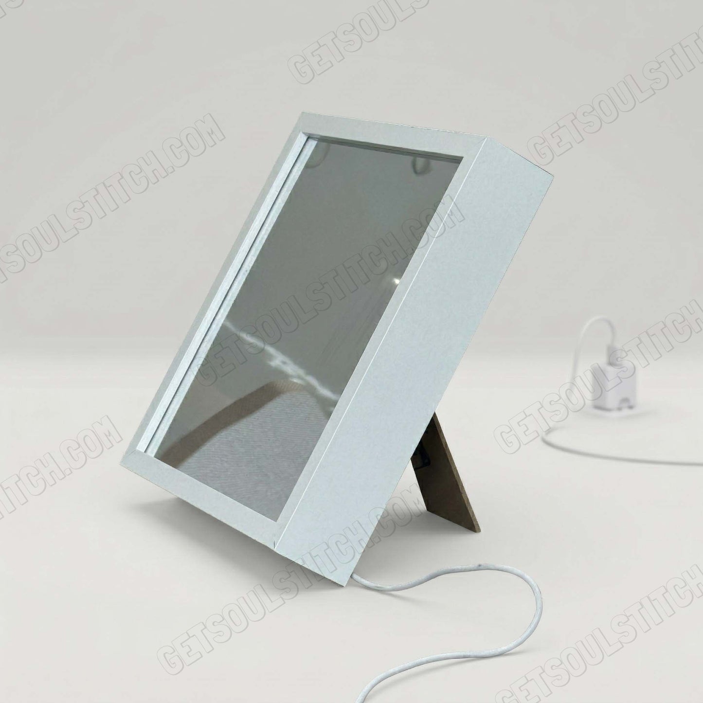 Flower Shadow Mirror LightBox Custom Name Available Romantic &Practical Ideal Mother’s Day Gift