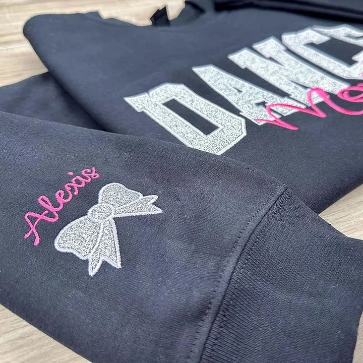 Custom Glitter Sports Mom Hoodie