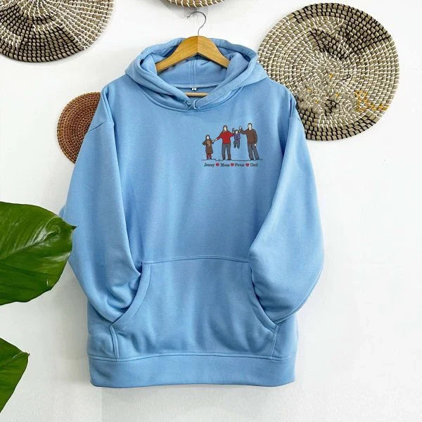 Custom Family Portrait Sweatshirt