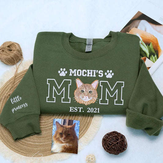 Custom Cat Mom Sweatshirt