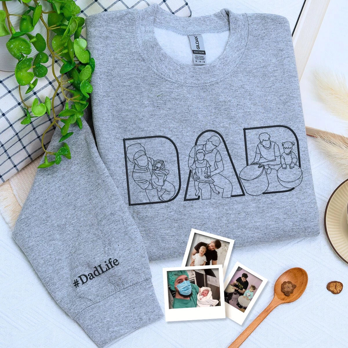 Individuelles Pop-Art Papa-Porträt-Shirt