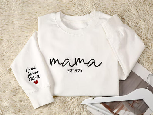 The Embroed Signature Mama Sweatshirt