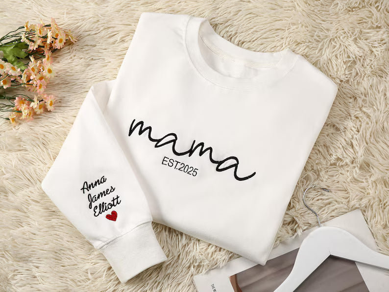 The Embroed Signature Mama Sweatshirt
