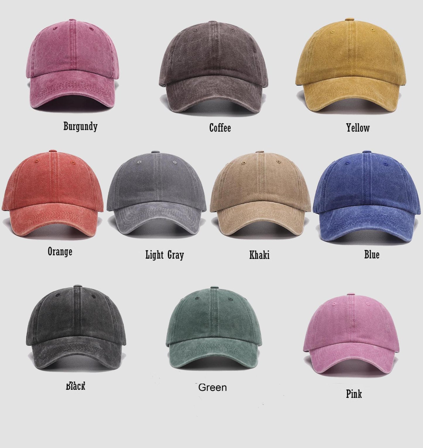 Custom Vintage Washed Baseball Cap Personalized Nickname Hat for Mama/Nana