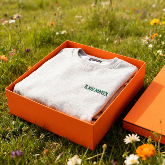 Embroidered Roman Numeral Sweatshirt&Hoodie