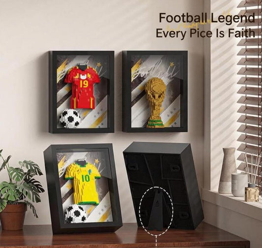 Custom National Team Football Jersey Building Blocks | Wall Decor Keepsake Gift