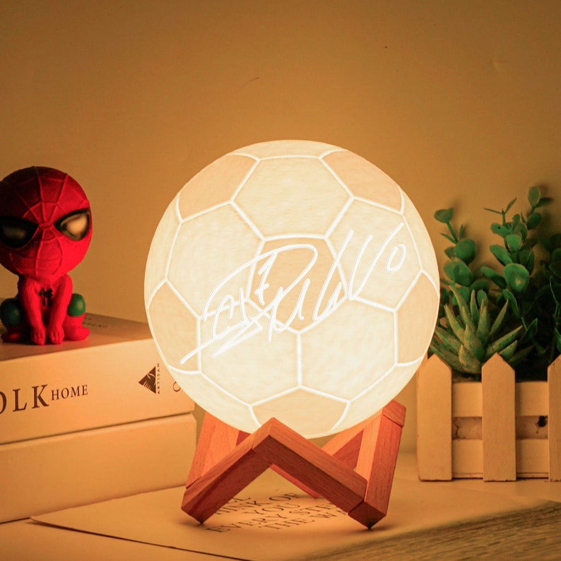 2026 World Cup Personalized Soccer Night Light, Custom Football Gift for Men Kids Dad Coach