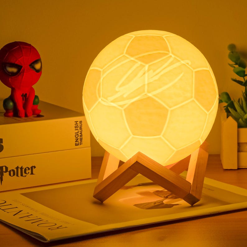 2026 World Cup Personalized Soccer Night Light, Custom Football Gift for Men Kids Dad Coach