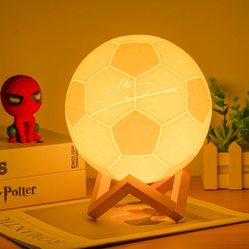 2026 World Cup Personalized Soccer Night Light, Custom Football Gift for Men Kids Dad Coach