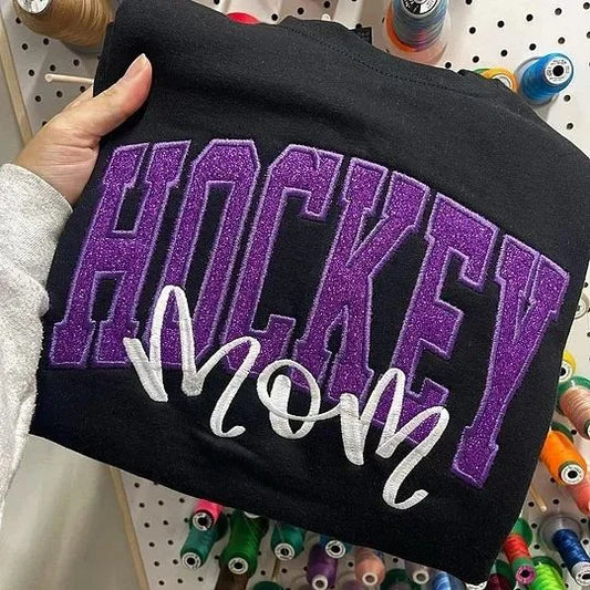Custom Glitter Sports Mom Hoodie