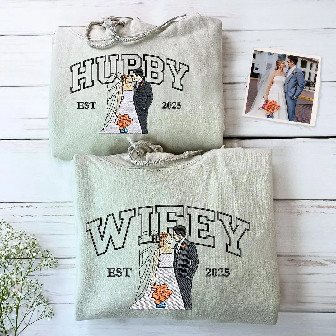 Custom Hubby and Wifey Sweatshirt or Hoodie