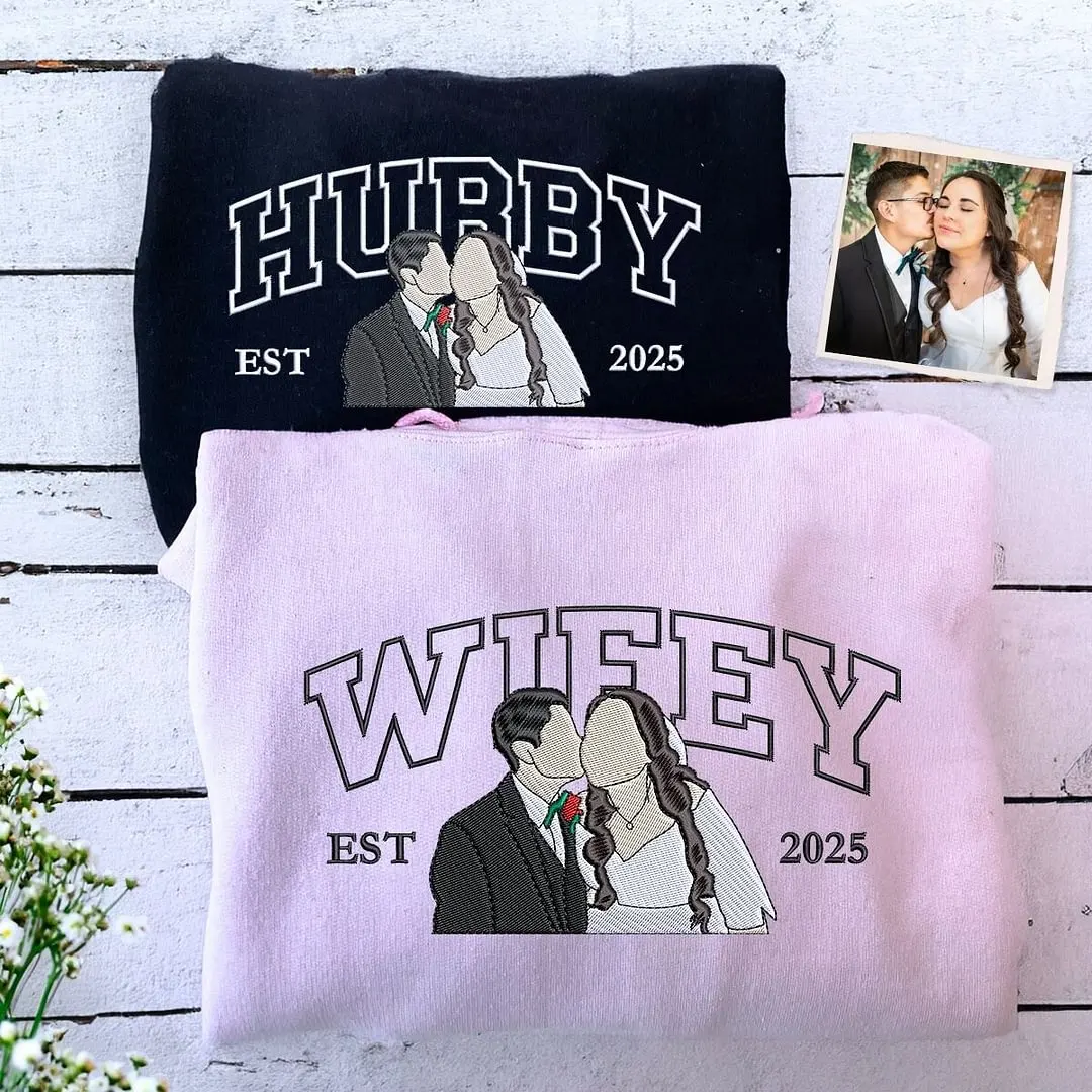 Custom Hubby and Wifey Sweatshirt or Hoodie