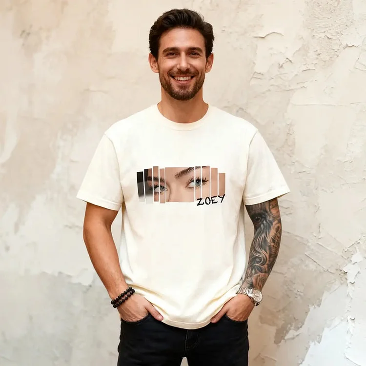 Custom Girlfriend Eyes Fashion Design Perfect Valentine's Day Gift for Couples