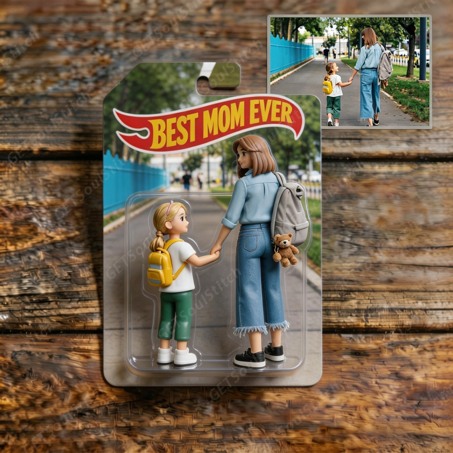 Custom 3D Printed "Mommy & Me" Doll Set, Personalized Family Photo Keepsake Gift