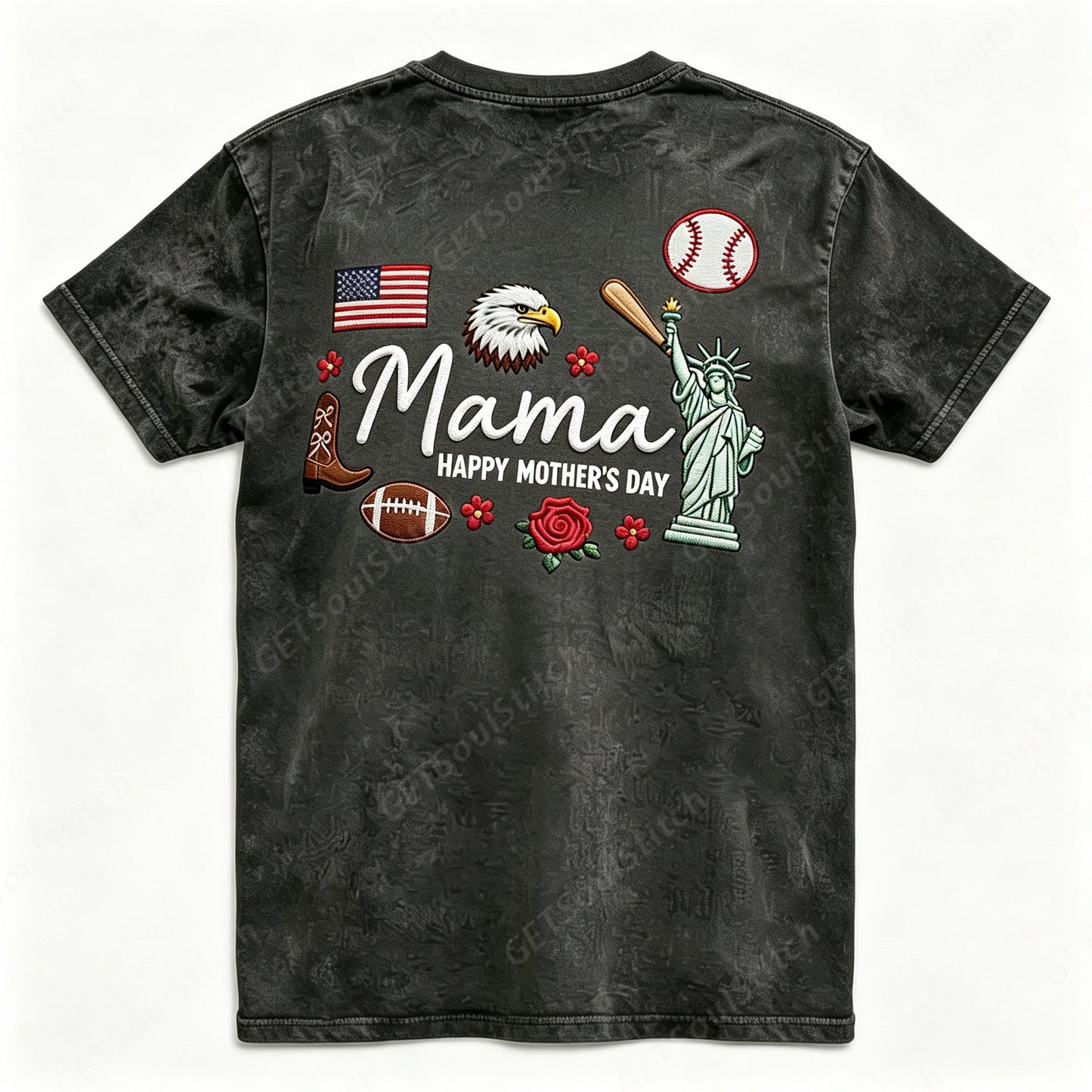 Custom American Mama Tee & Sweatshirt with Custom Nickname
