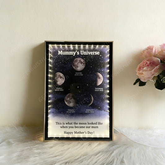 When You Became My Mom The Moon Looked Like This - Personalized Moon Phase Mother's Day Gift