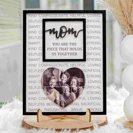 Custom Photo Wood Sign Piece That Holds Us Together Mother's Day Gift