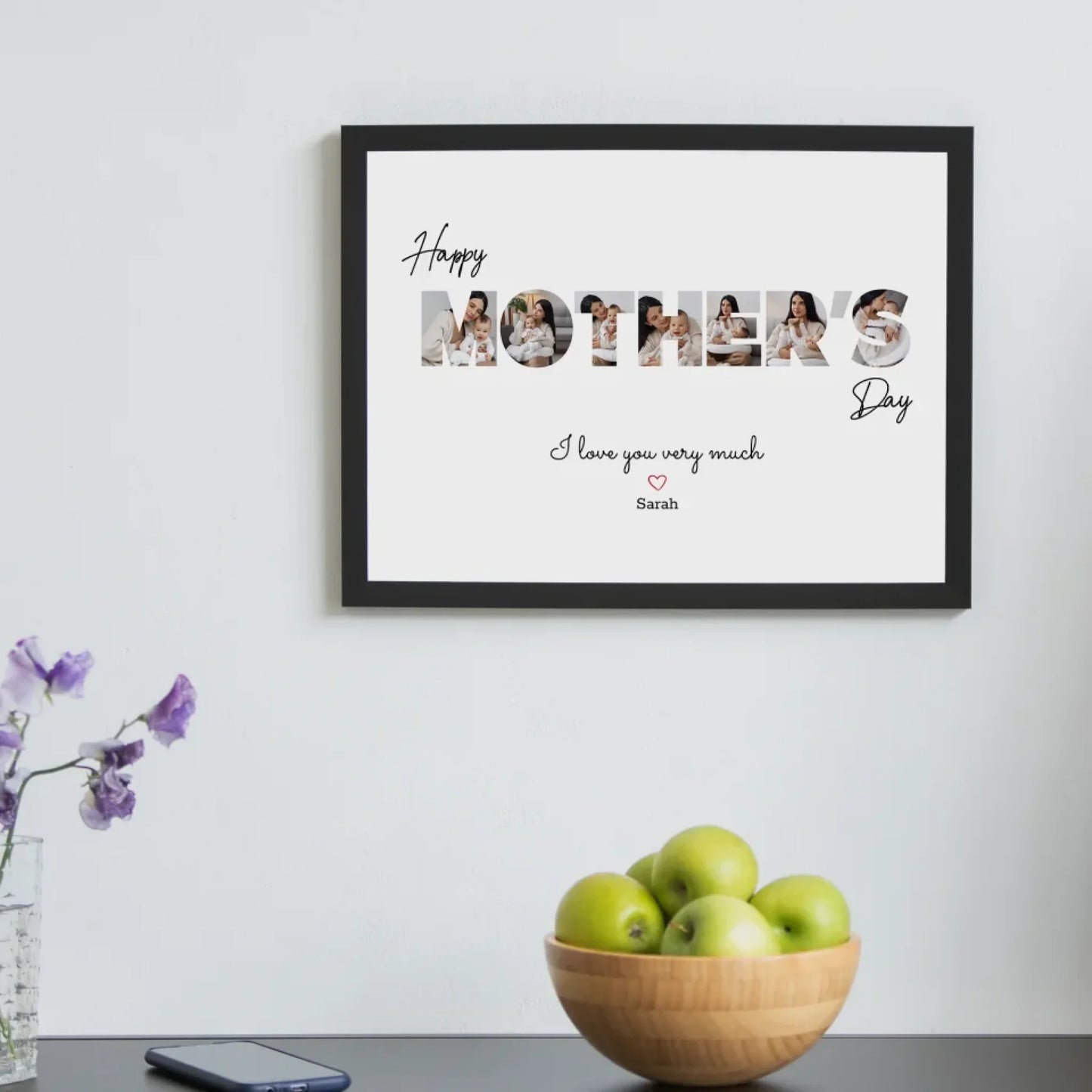 Alles Liebe zum Muttertag – Personalisiertes Poster