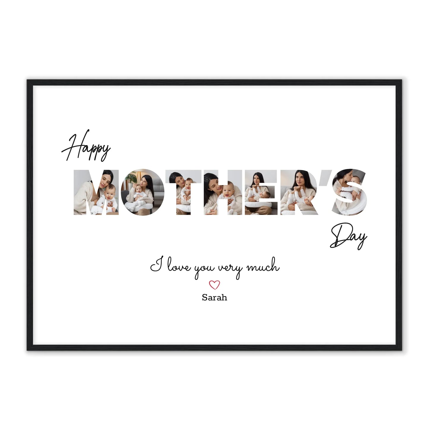 Alles Liebe zum Muttertag – Personalisiertes Poster