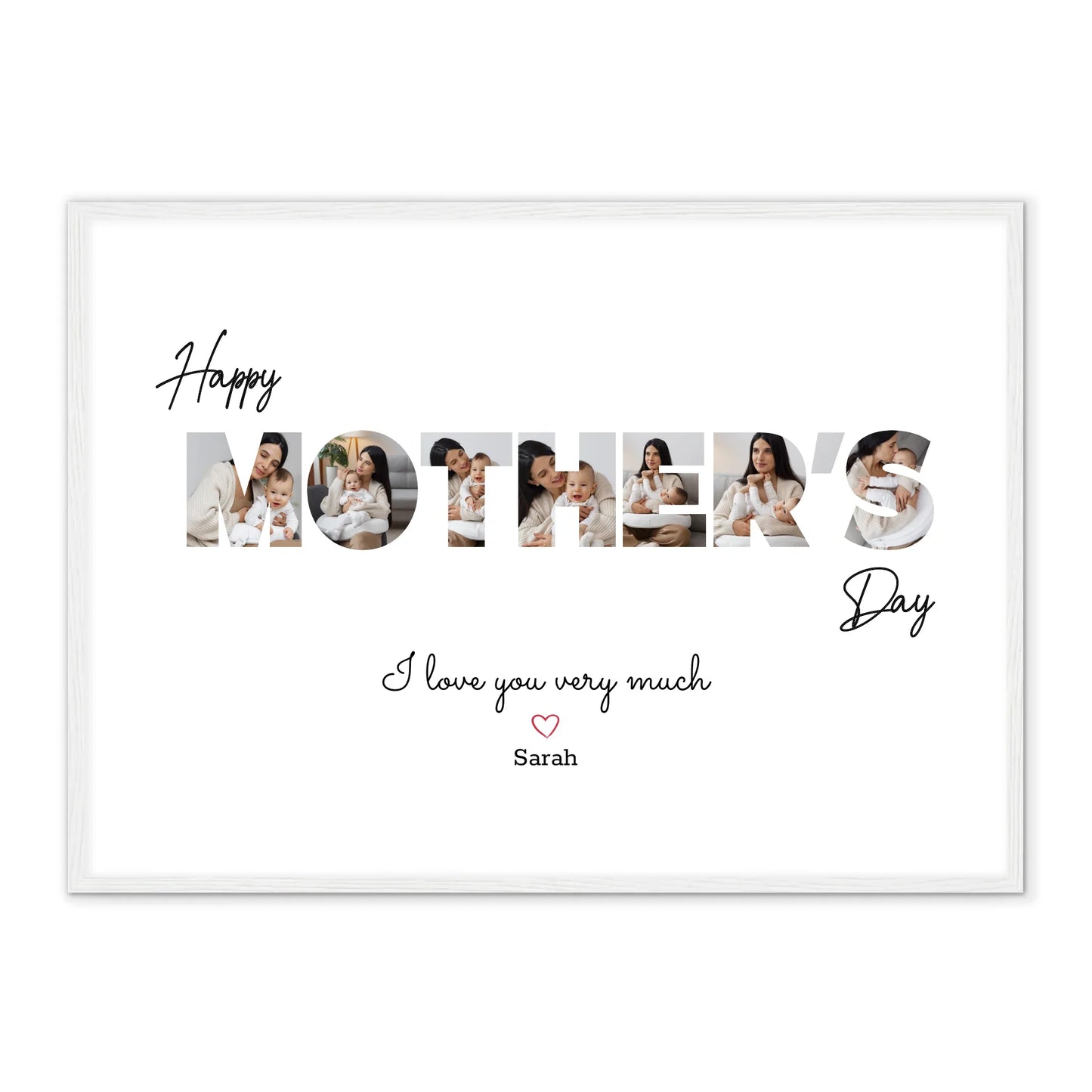 Alles Liebe zum Muttertag – Personalisiertes Poster