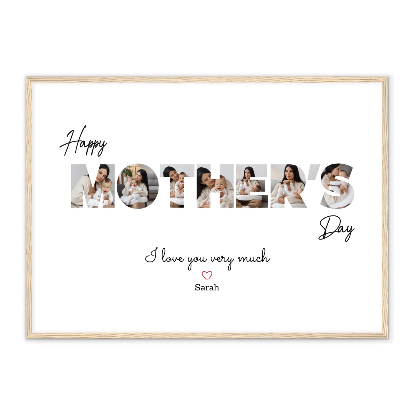 Alles Liebe zum Muttertag – Personalisiertes Poster