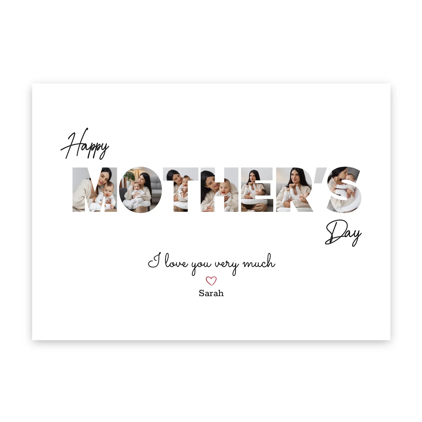 Alles Liebe zum Muttertag – Personalisiertes Poster