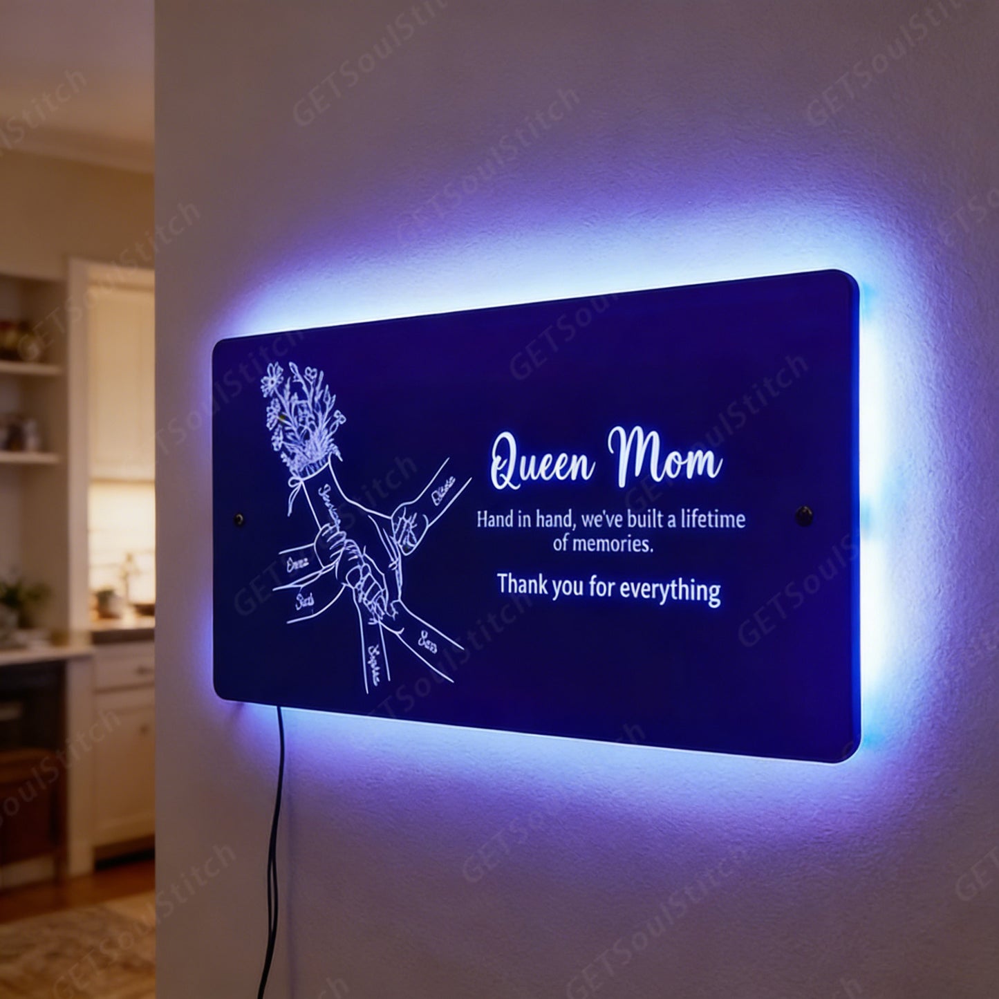 Timeless Family Hand Sculpture Art  Custom Engraved Personalized Keepsake  A Living Portrait of Love for Mom & Family