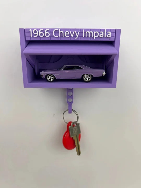Custom Mini Garage Key Holder - Personalized Car & Text Sentimental Father's Day Gift for Car Lovers