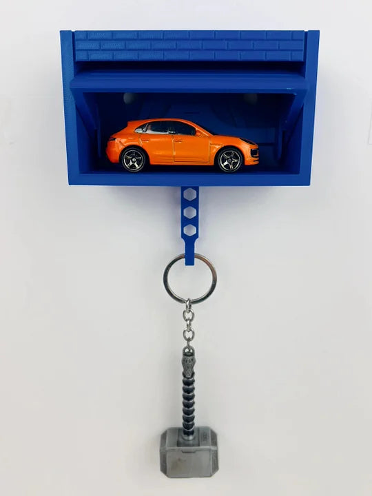 Custom Mini Garage Key Holder - Personalized Car & Text Sentimental Father's Day Gift for Car Lovers