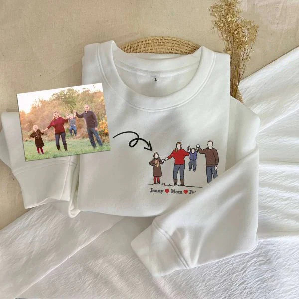 Custom Family Portrait Sweatshirt