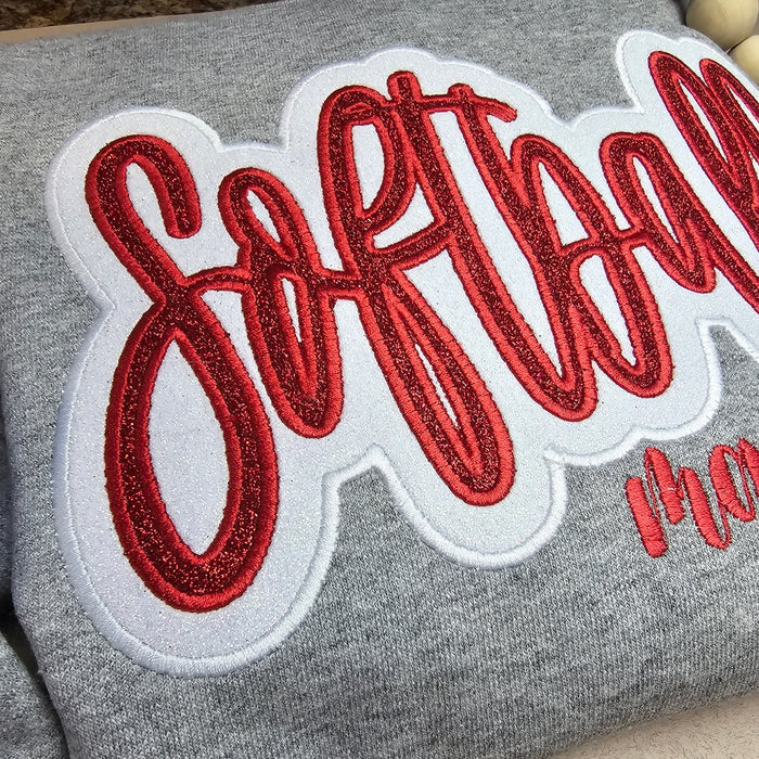 The Glitter Game Day Sweatshirt | Custom Sports Mama