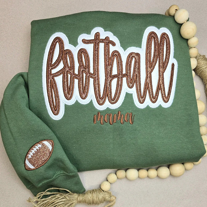 The Glitter Game Day Sweatshirt | Custom Sports Mama