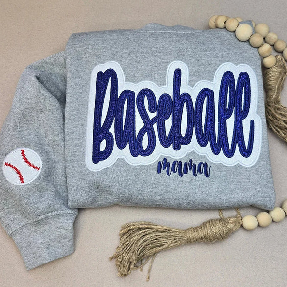 The Glitter Game Day Sweatshirt | Custom Sports Mama