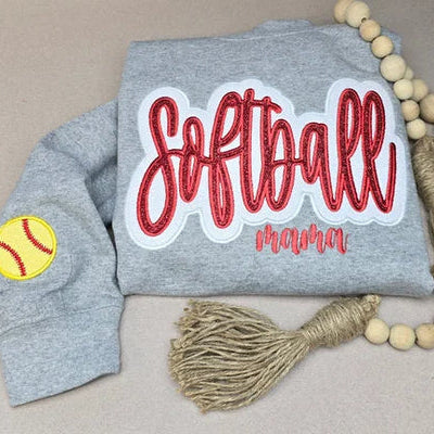 The Glitter Game Day Sweatshirt | Custom Sports Mama