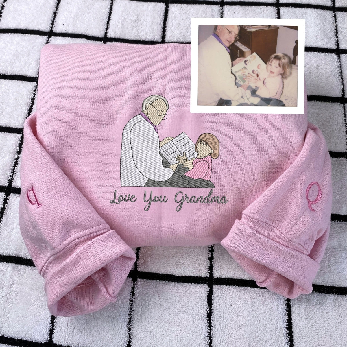 Custom Grandma Portrait Hoodie