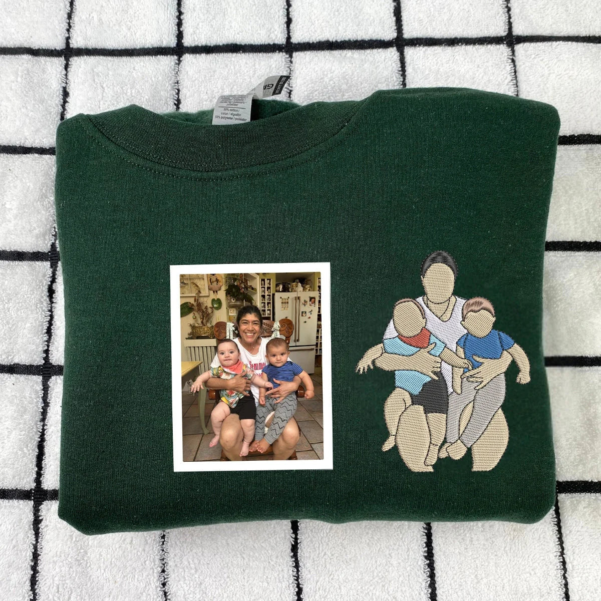 Custom Grandma Portrait Hoodie