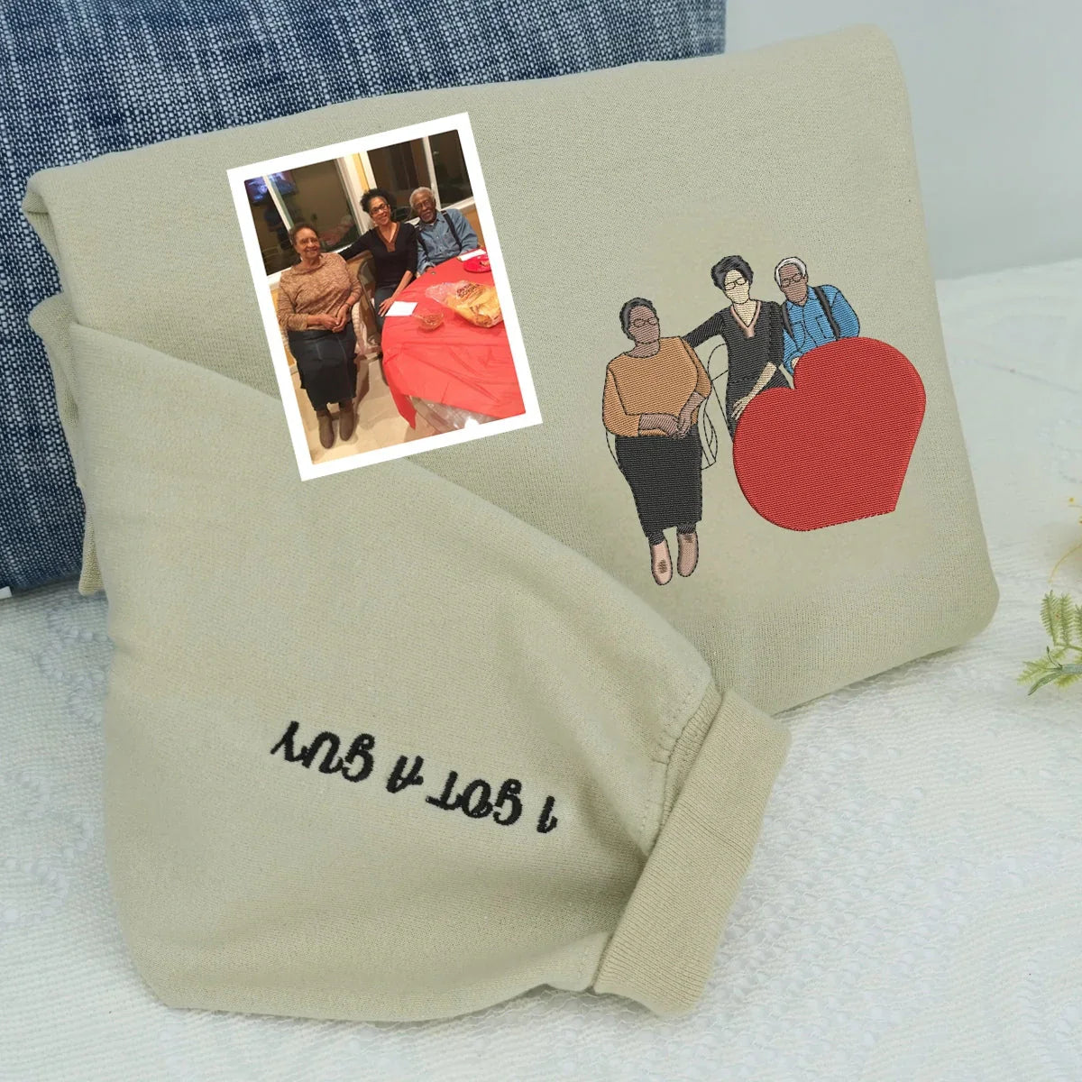 Custom Grandma Portrait Hoodie