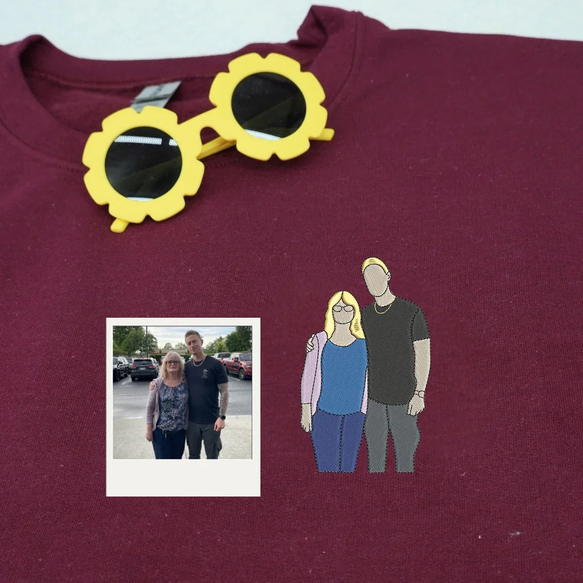 Custom Grandma Portrait Hoodie