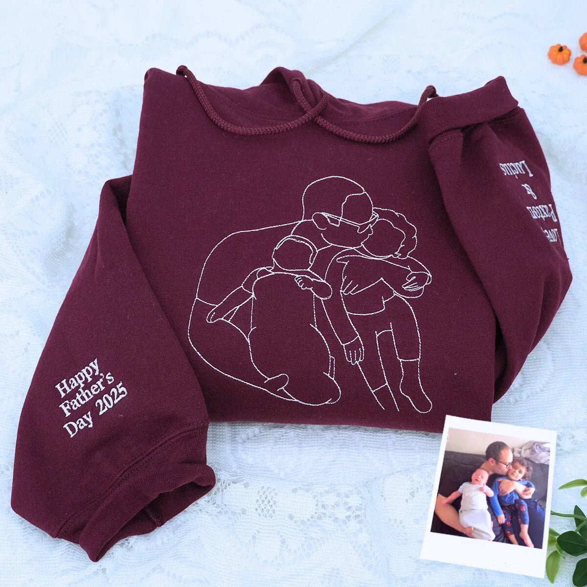 Personalisiertes Papa-Portrait Est. Sweatshirt
