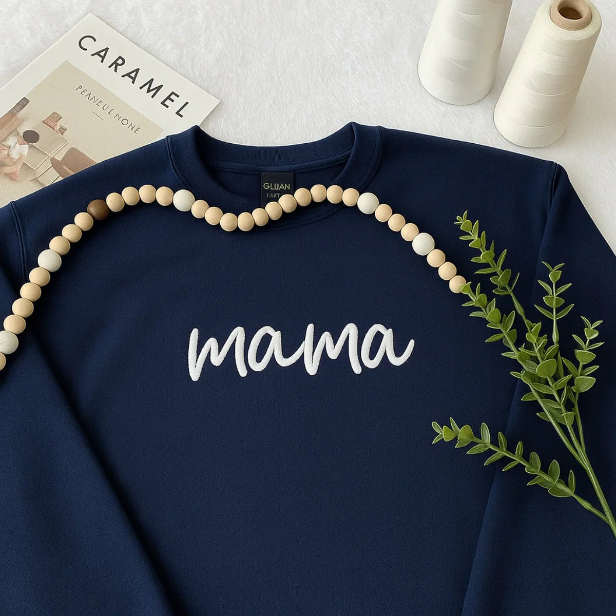 Bestickter Signature Mama Hoodie