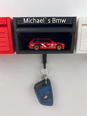 Custom Mini Garage Key Holder - Personalized Car & Text Sentimental Father's Day Gift for Car Lovers