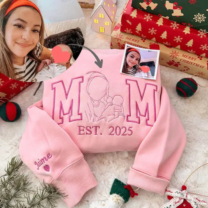 Custom Mama Line Art Sweatshirt