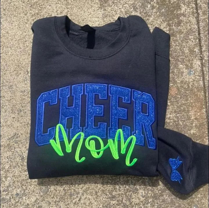 Custom Glitter Sports Mom Hoodie