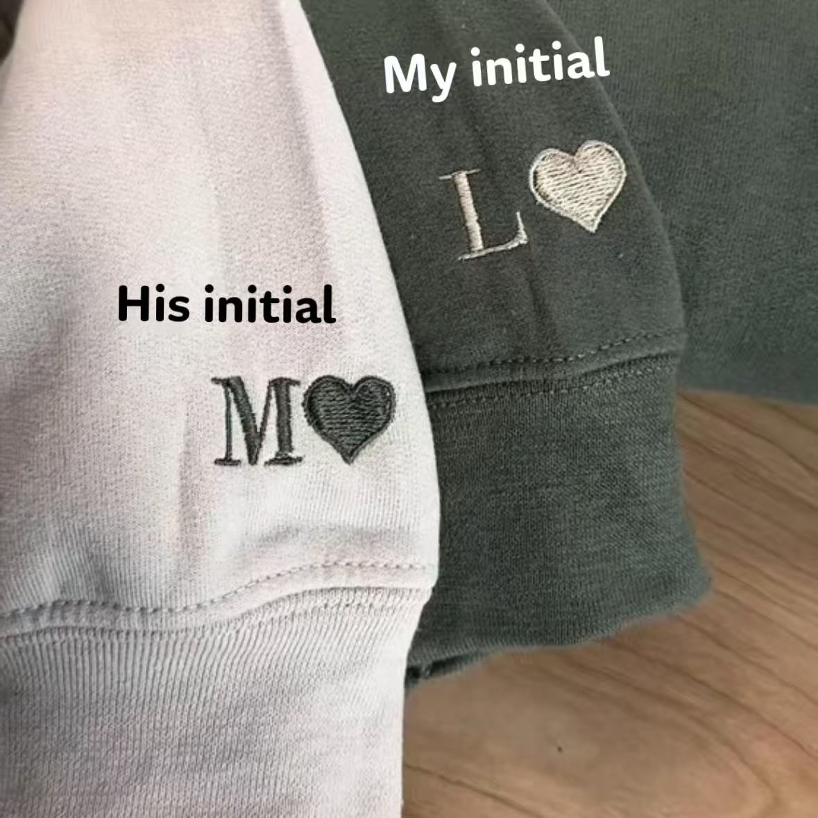 Personalisierte Sweatshirts für Paare mit gestickten römischen Ziffern, individuelle Geschenke