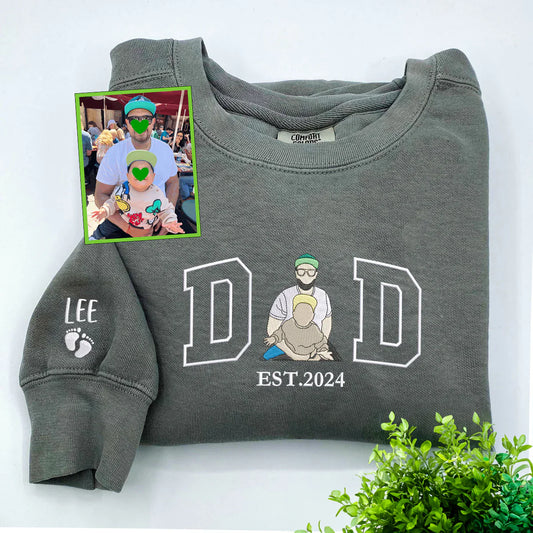 Custom Dad Portrait Est. Sweatshirt