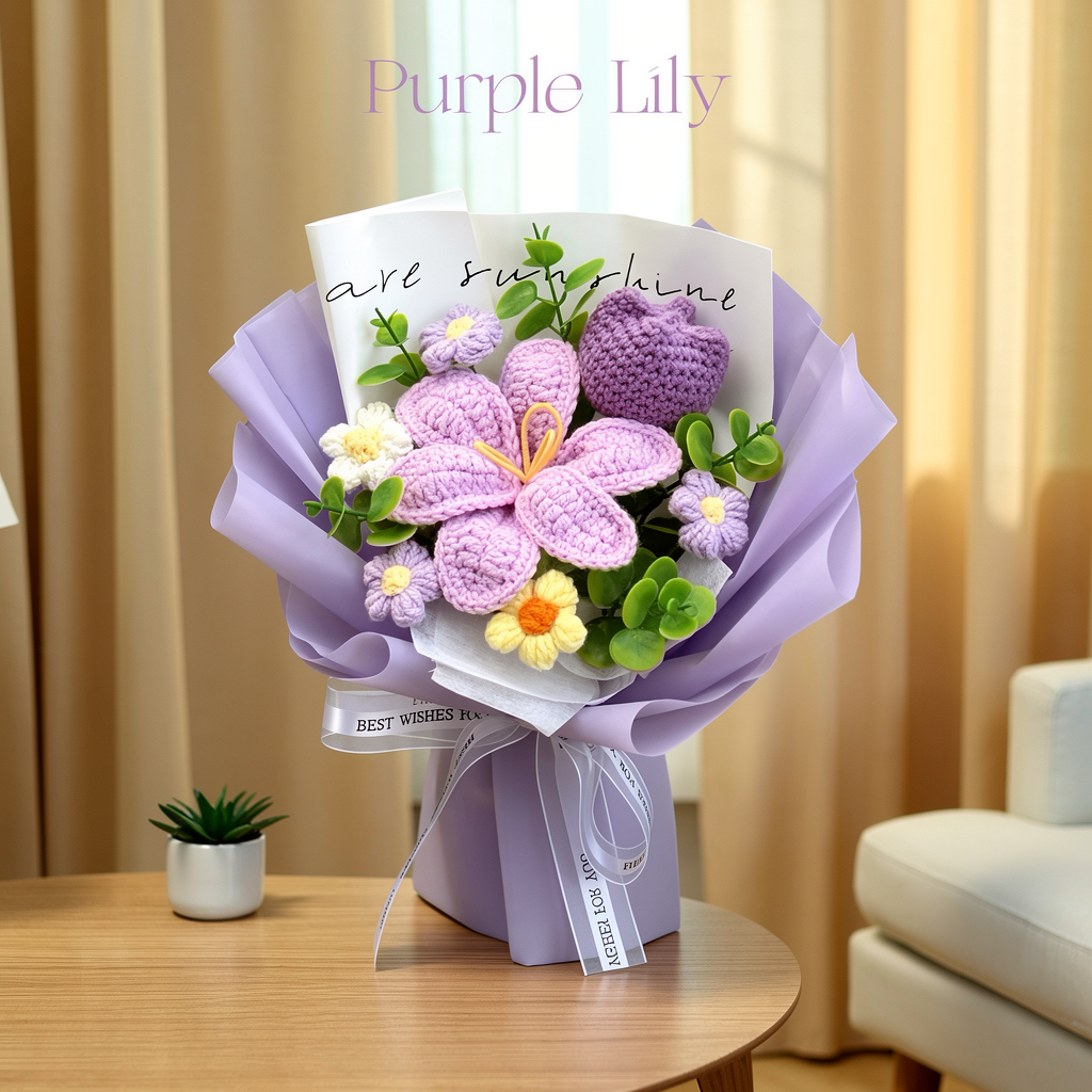 Mother's Day Sale 70% OFF 💐 Handmade Crochet Flower Bouquet 🎁 Gift For Mom & Grandma