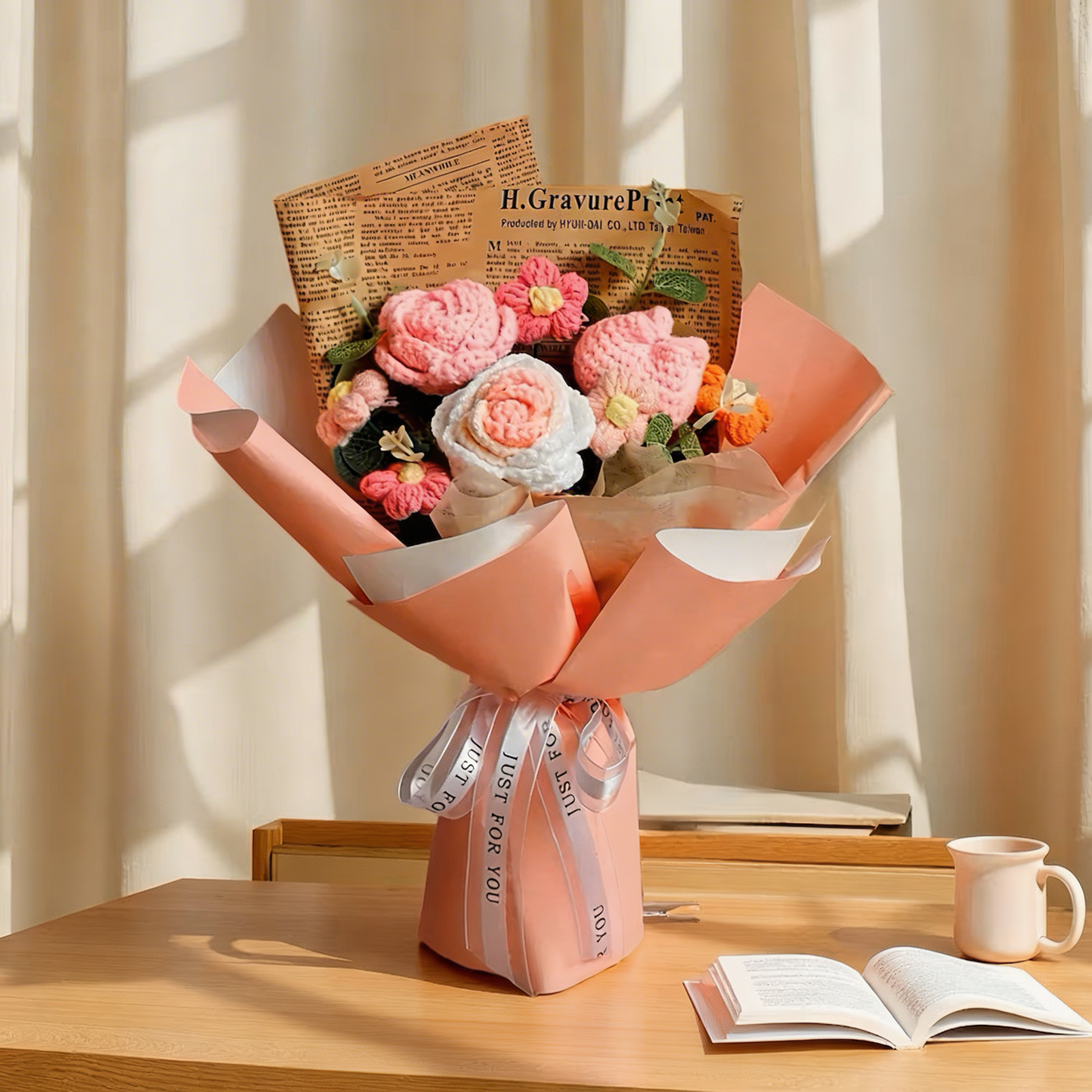 Mother's Day Sale 70% OFF 💐 Handmade Crochet Flower Bouquet 🎁 Gift For Mom & Grandma