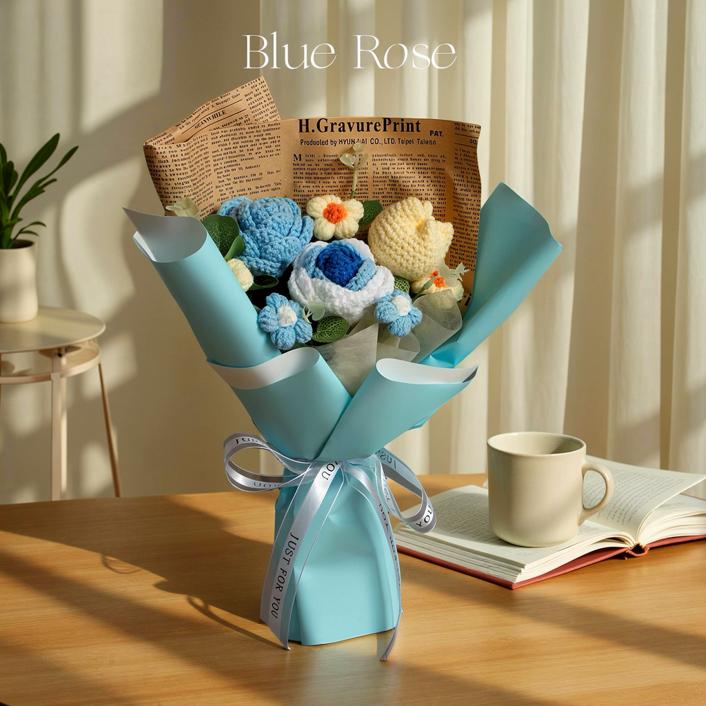 Mother's Day Sale 70% OFF 💐 Handmade Crochet Flower Bouquet 🎁 Gift For Mom & Grandma