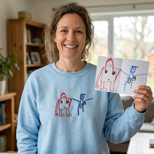 Custom Embroidered Children's Drawing Sweatshirt for Best Mimi Ever